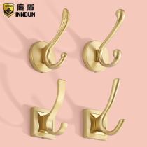 Eagle Shield Nordic wardrobe adhesive hook single non-perforated metal entrance wall Wall Wall clothes rack gold entrance hook