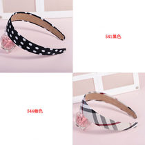 Han Edition Wide Side Hair Stirrup Girl Wash Face Headwear Haircut Web Red Minimalist Temperament 100 Hitch Head Stirrup Ornaments Hair Bale