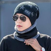 Hat men winter plus heat-protected ear-hair female cycling anti-cold neck two knitting caps