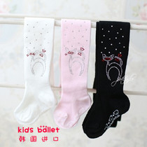 South Korea imported childrens autumn and winter pantyhose girls cotton cute bottoming socks student socks princess socks