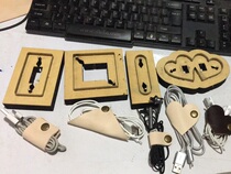 Ear Machine Line Data Line Charging Wire Holder Knife Die Set of 4