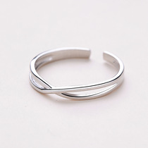 S925 Sterling Silver Guardian Lifetime Fashion Joker Silver Ring Couple Men and Women A Ring