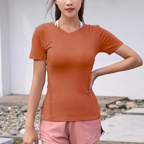 New Fashion Short Sleeve T-shirt Yoga Fitness Women Short Sleeve Sports Spring Summer Equipped Dance Exercises Yoga Training Clothing