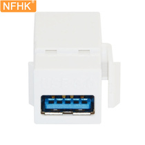  NFHK high-speed usb3 0 female-to-female adapter Computer USB extension cable docking head dual female port connector