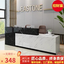 Front Desk Reception Desk Brief About Modern Atmosphere Marble Baking Paint Greeting Bentdesk Front Desk Creative Consulting Bar Desk Desk
