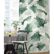 Great Lakes Studio Nordic fresh tropical rainforest digital printing semi-shading curtain partition curtain finished product customization
