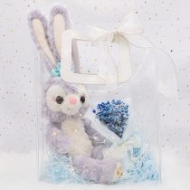 Transparent hand gift bag birthday gift bag ins exquisite high-end wedding bridesmaid gift bag packaging box