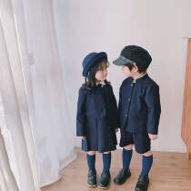 Childrens Zhongshan clothing special matching hat Zhongshan clothing Republic of China student cap Chinese style Republic of China 54 54 Youth