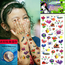 Send off makeup towels Tattoo Sticker waterproof Childrens caterpillar Butterfly Firefly bees Little Bird Colour