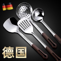 Anti-hot handle 304 non-embroidered steel spatula home kitchen full kitchen utensils set Spoon soup spoon iron stir-fry shovel
