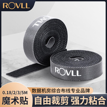 Rover ROVLL Cable tie Velcro Self-adhesive tape Strong nylon strap Label harness tape Management tape holder