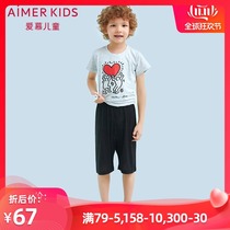 Adoring children cool mesh five-point pants AK282F32