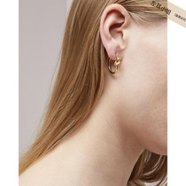 European and American celi wind classic extremely minimalist knotted earrings female minimalist lukewarm wind 100 lap rope knots net red INS tide