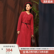 Words for original art and literature in long style dress retro style Chinese long sleeve lady skirt