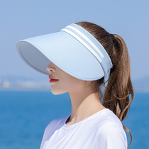 Hat female summer sun protection UV empty top sun hat outdoor cycling sun hat Joker big edge cap female