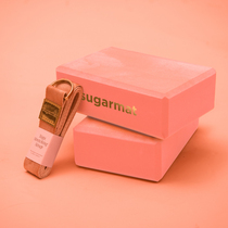 sugarmat yoga sports fitness aids stretch stretch suit stretch belt * 1 yoga brick * 2