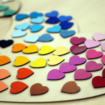 Love fingerprint tree sign-in book sign-in book sign book book round wood chip log wood shape size color customization