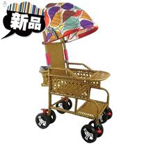  Seat able to sit down 44 bamboo rattan stroller Bamboo Woven Rattan Stroller Folding Vines Chair Baby Trolley Baby
