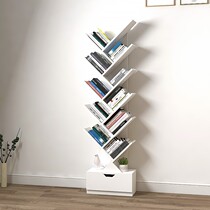 Quanweiyi bookshelf tree-shaped simple modern floor-to-ceiling economical creative student bedroom living room small bookcase furniture