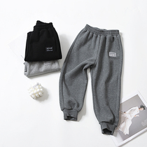 Grey sports pants male and female child loose bunches spring autumn season 2021 new ocean gas 100 hitch a child casual wear pants