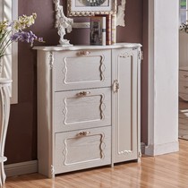 European sculptor household with white ultra thin flip shoe cabinet minimally modern doorway large capacity locker 17 cm