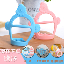  Baby anti-eating hand artifact gloves Children and infants silicone training soothing teether thumb molar artifact