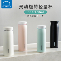 Music clasp mug lock thermos cup female cute small and large capacity 304 stainless steel Mens Cup high grade insulation tea cup