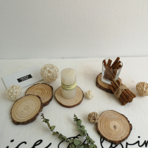 Dry branches pine pieces Log pieces diy kindergarten hand-painted handmade photo props creative decorative ornaments