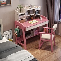 Study desk Simple home student high school girl room desk Child princess style bedroom girl warm