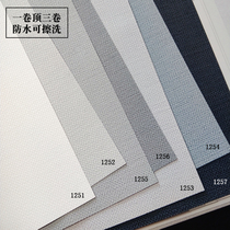 Pickup 2 rolls light gray stock spot Korean SH wallpaper scrub wallpaper Nordic simple high gray cloth pattern