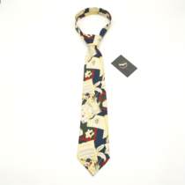 (Star Shu Beno) Silk original cartoon mythology book European and American style creative color tie retro trend men and women
