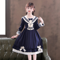 Childrens wear girls Princess Dress Autumn New style childrens Halloween costume lolita skirt dress autumn