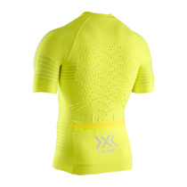 X-BIONIC Performance Mens Riding Short Sleeve Full Zipper T-Shirt Breathable Reflective Road Bike Riding Clothing