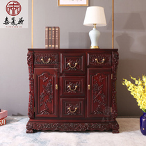 Red Wood Five Fighting Cabinet Bedroom Solid Wood Drawer Lockers Containing Cabinet Living Room Dining Side Cabinet South American Acid Branches Wood Luxury