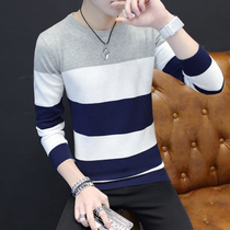 Mens long sleeve T-shirt cotton spring and autumn thin knitwear autumn clothes trendy T-shirt autumn base shirt