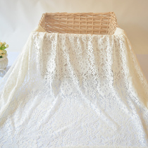 Clothing Background Cloth Photography Venue Square Table Cloth Swing Table Square Table Hotel Soft Gauze Yarn Fabric Lace Dress Party Dress