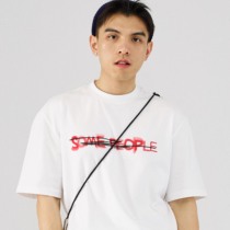 SAMESAME new basic original national tide printed short-sleeved t-shirt mens tide pure cotton hip-hop graffiti couple summer