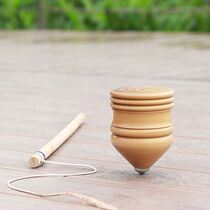 Competition special top toy big full wood with whip suitable for middle-aged and elderly people to play Fitness Square new big number