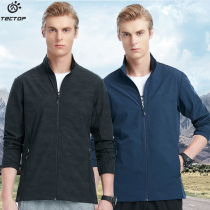 Exploratory outdoor spring and summer sports windproof coat mens casual elastic waterproof breathable autumn sunscreen clothes waterproof