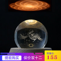 jeancard little prince crystal ball rotating music box music box lover boy girl friend birthday present