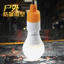 Hanging lamp holder E27 screw with wire household waterproof lamp port leakage-proof led energy-saving lamp Hanging lamp holder