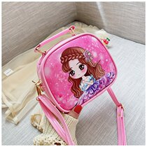 Korean cute cartoon girl shoulder bag children bag fashion Princess shoulder bag foreign girl Hand bag