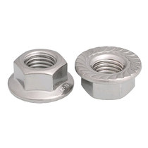 304201316 stainless steel flange nut hexagonal anti-loose locking with cushion anti-slip screw cap M3M4M5-M20