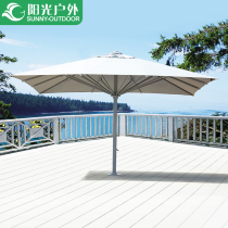 Sunshine outdoor parasol 5 m oversized courtyard umbrella luxury hand-cranked aluminum alloy column umbrella villa garden umbrella