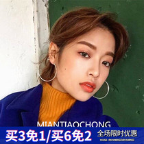 925 silver plated fashion exaggerated female fake earrings