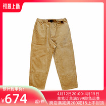 GRAMICCI CORDUROY PANTS wide version light core suede tapered 90% pants small wild man casual pants
