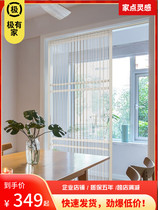 Yuxiao Japanese-style PVC transparent folding push-pull sliding door Bathroom partition door Balcony kitchen indoor door curtain