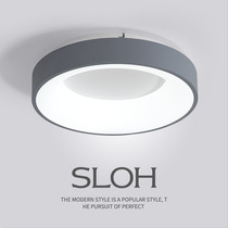 Nordic balcony ceiling lamp stylish and simple modern macaron Round led household iron porch aisle lamps