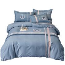 Antarctic thickened four-piece set Cotton pure cotton 100 sheet duvet cover three-piece dormitory Nordic style bed 4-piece set