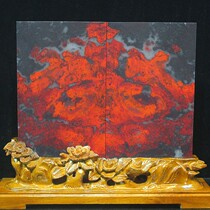New product quality recommendation Wen play Qishi Guilin jade plate chicken blood stone Dahongpao screen ornaments collection